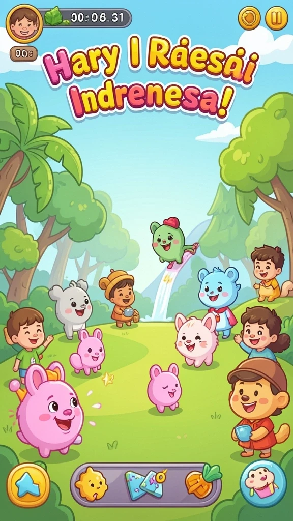 Tampilan awal game yang menawan dan menarik.