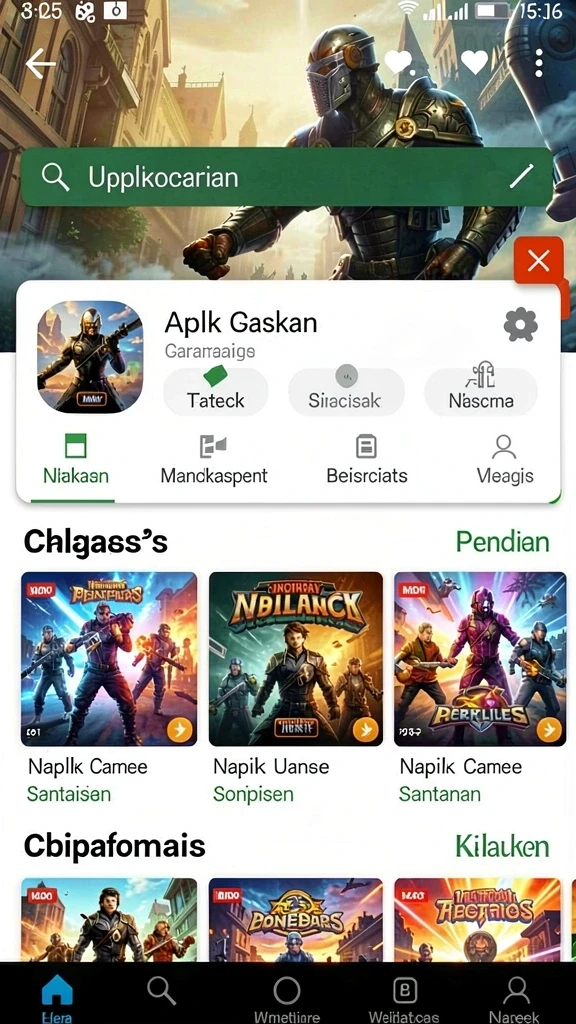 Beragam pilihan permainan seru untuk semua pemain.
