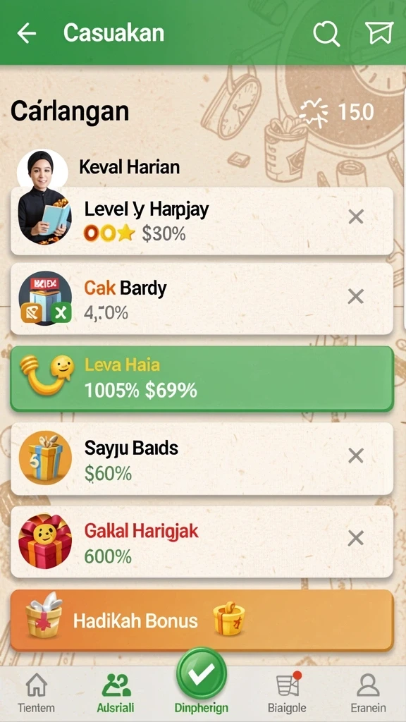 Tampilan antarmuka yang user-friendly.