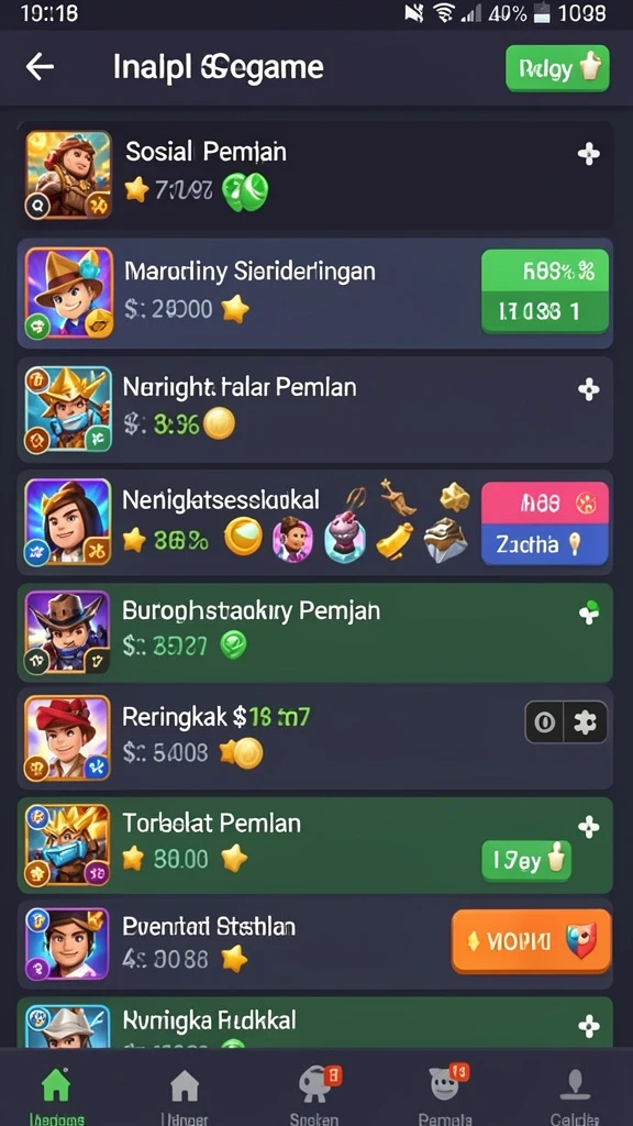 Tantangan menarik di setiap level permainan.