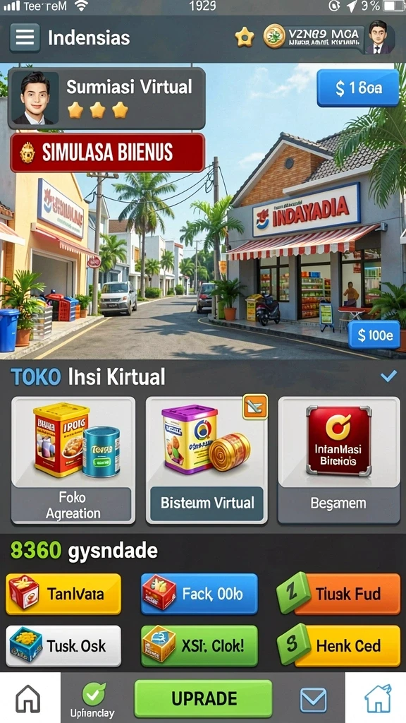Screenshot menampilkan karakter utama dalam aksi epik.