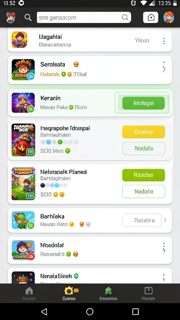 Berbagai karakter menarik siap untuk dimainkan.