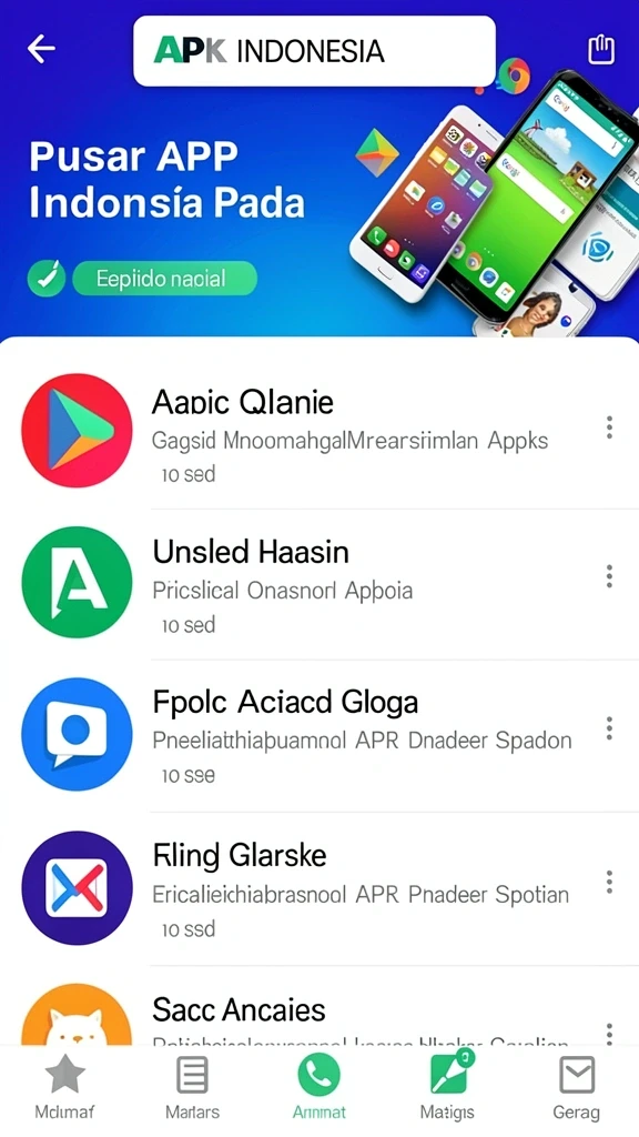 Tampilan awal aplikasi dengan desain yang menawan.