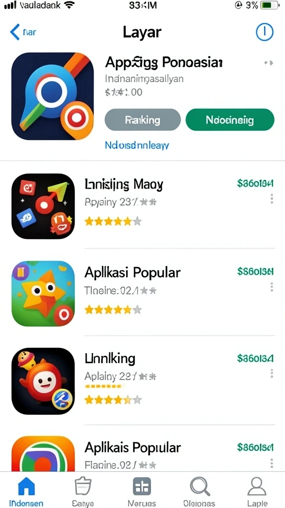 Tampilan antarmuka yang user-friendly.