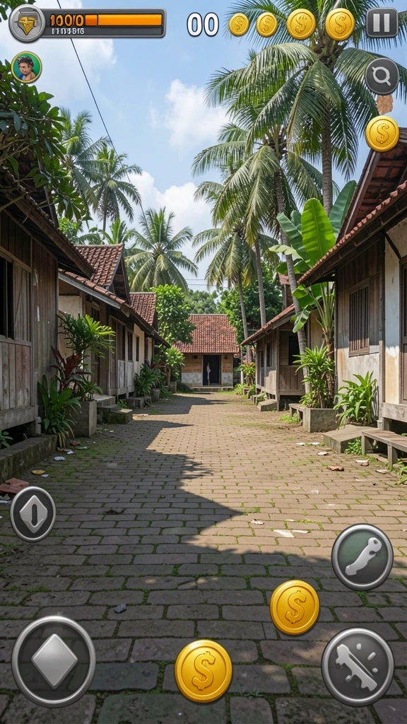 Screenshot menunjukkan berbagai tantangan yang harus dihadapi pemain.