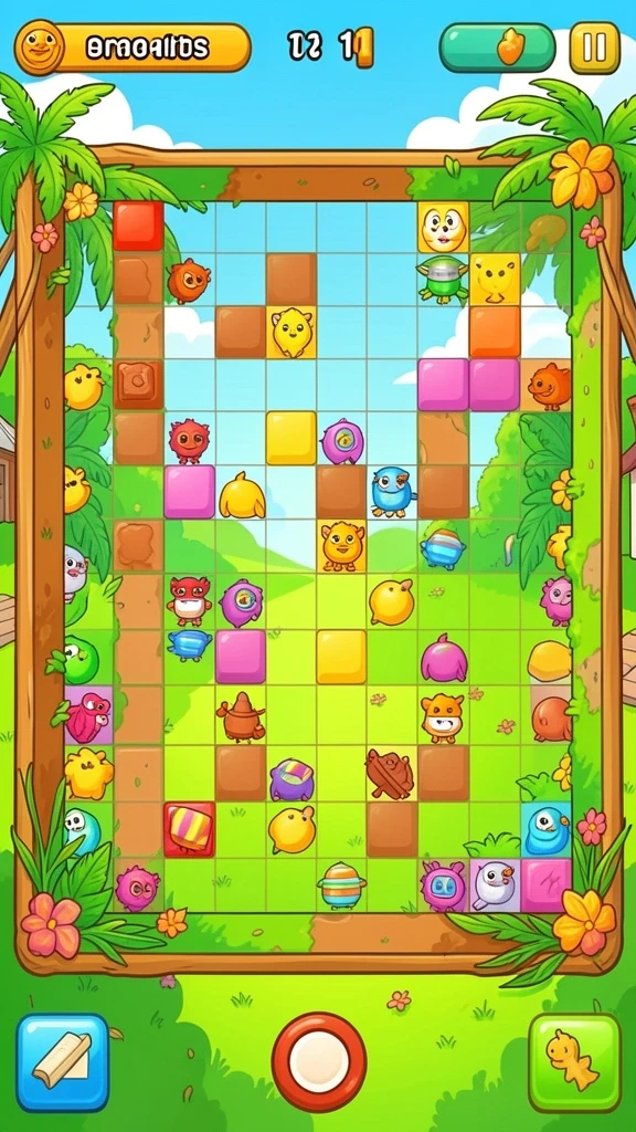 Karakter dalam game yang lucu dan menggemaskan.