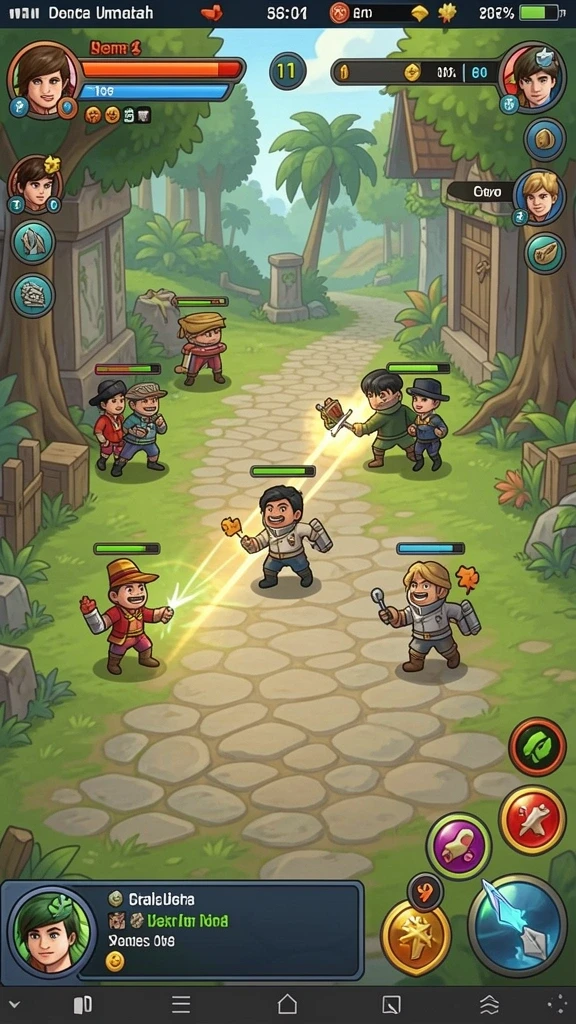 Tampilan utama game dengan grafis yang menawan.