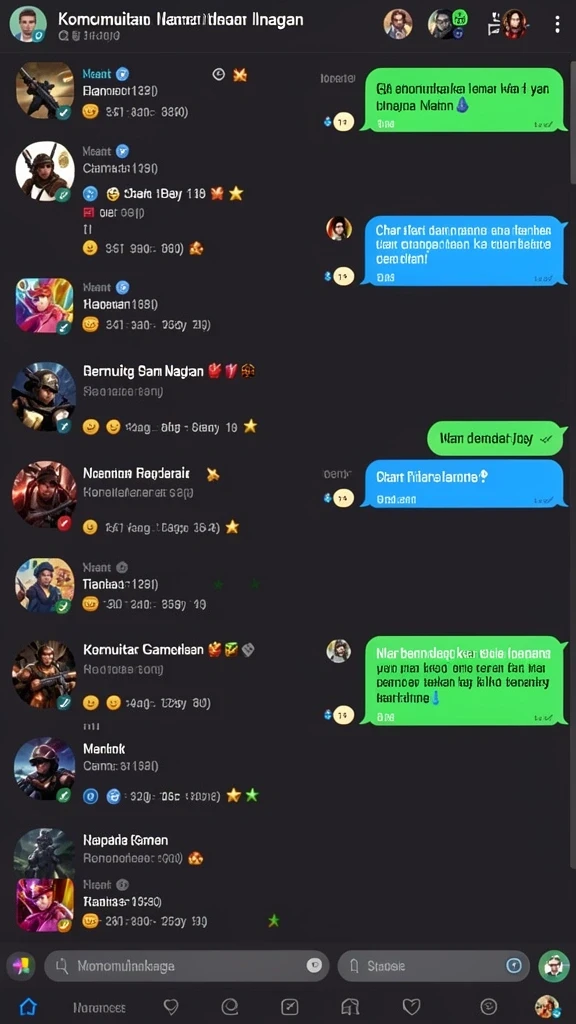 Screenshot menunjukkan antarmuka utama MDG188 yang menarik.