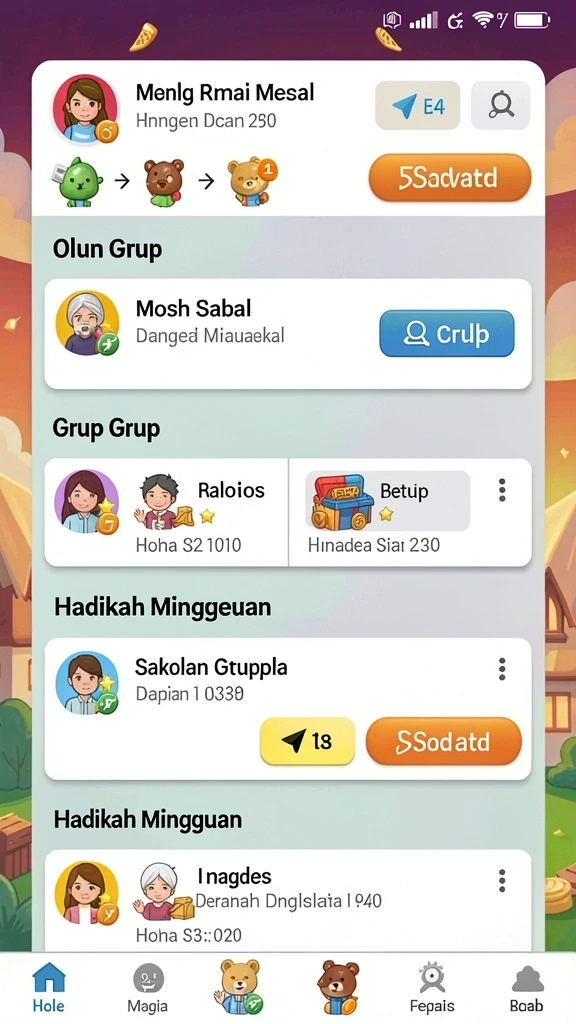 Antarmuka pengguna yang ramah dan menarik.