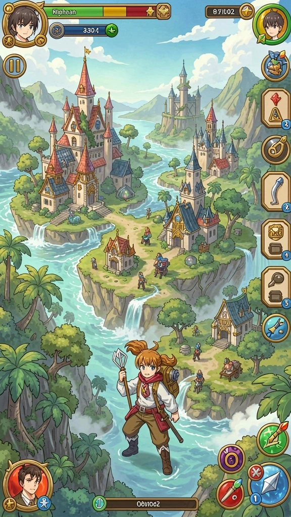 Tampilan grafis yang menakjubkan dari gameplay.