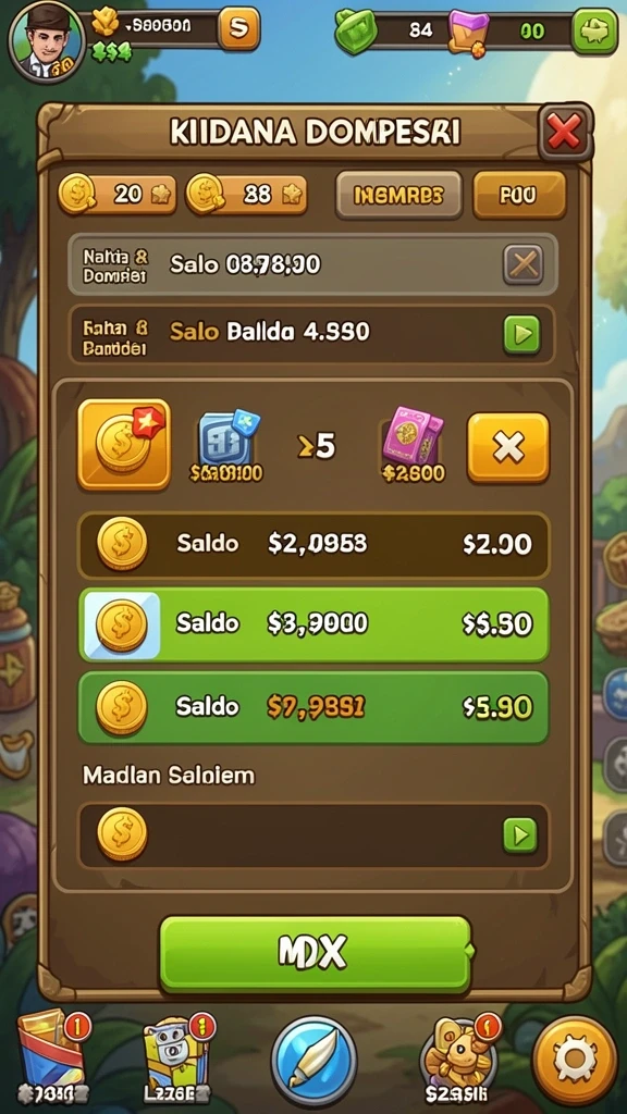 Karakter-karakter unik yang bisa dipilih dalam game.