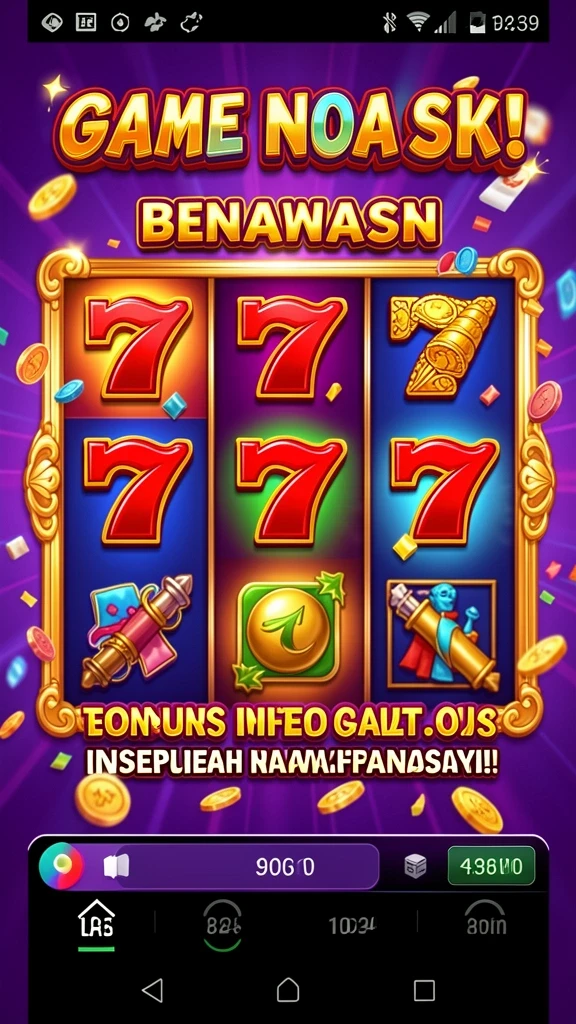 Tampilan antarmuka utama ROBINTOGEL yang menarik.