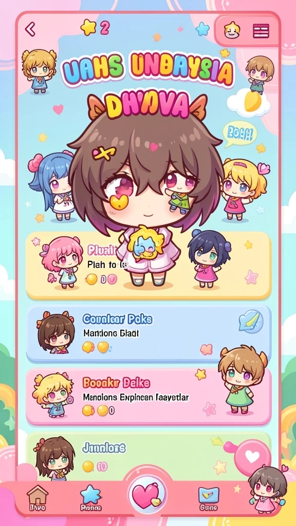 Gambar menampilkan karakter avatar yang dapat dikustomisasi.