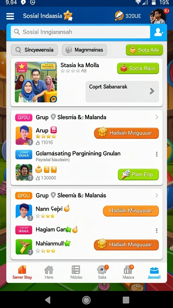 Level yang penuh tantangan dan petualangan seru.
