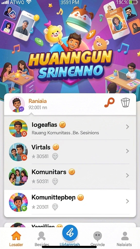 Tampilan awal yang menarik dan intuitif.
