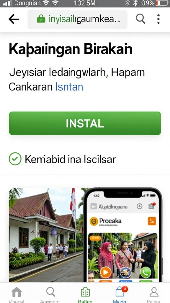 Screenshot menunjukkan karakter utama dalam aksi.
