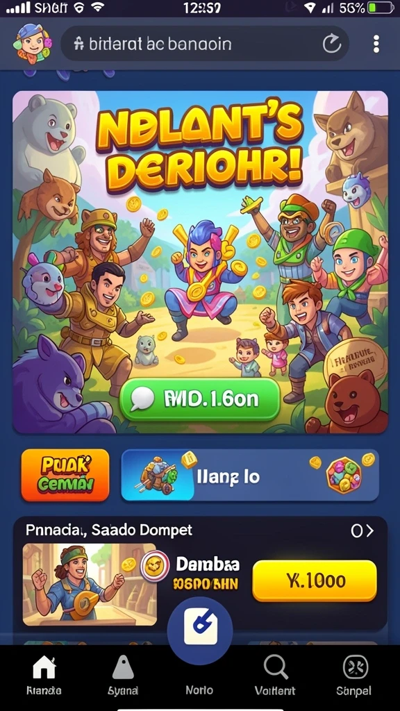 Tampilan awal aplikasi yang menarik dan intuitif.