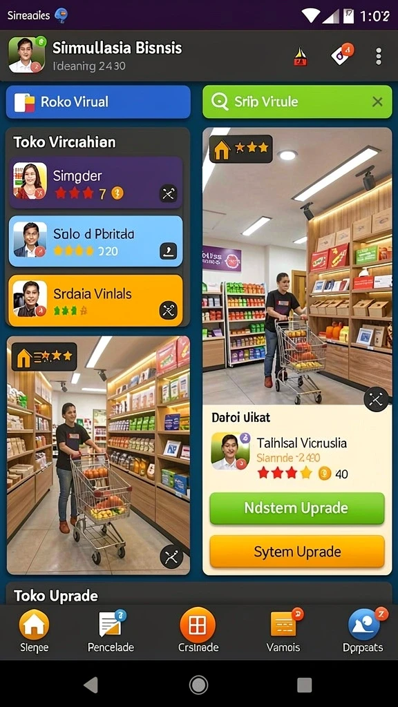 Tampilan antarmuka yang menarik dan user-friendly.