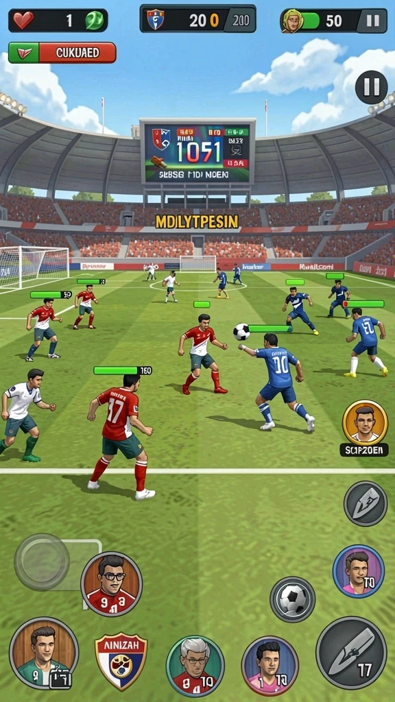 Karakter unik yang bisa kamu pilih dan tingkatkan.